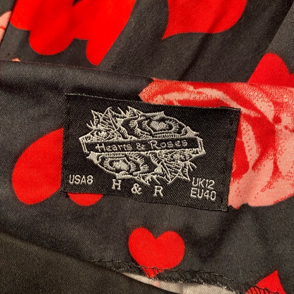 Valentine Retro Pinup Swing Dress from Hearts & Roses. Size 8. - Picture 6 of 7